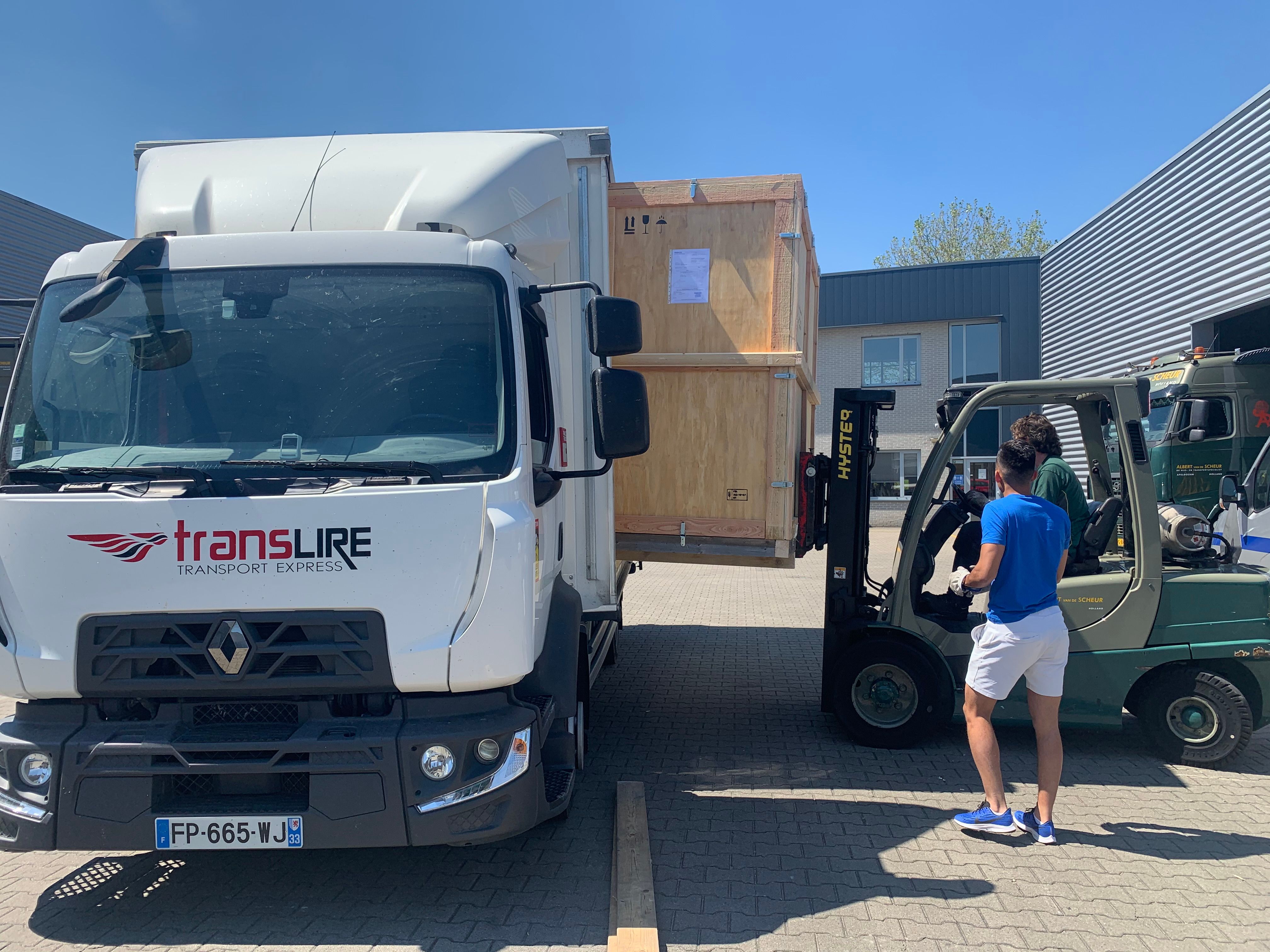 chargement camion translire